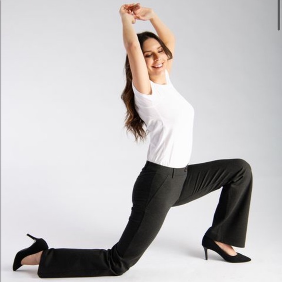 BETABRAND CHARCOAL YOGA STRETCH BOOT CUT DRESS PANT EXCELLENT CONDITION (SP) - Picture 4 of 7
